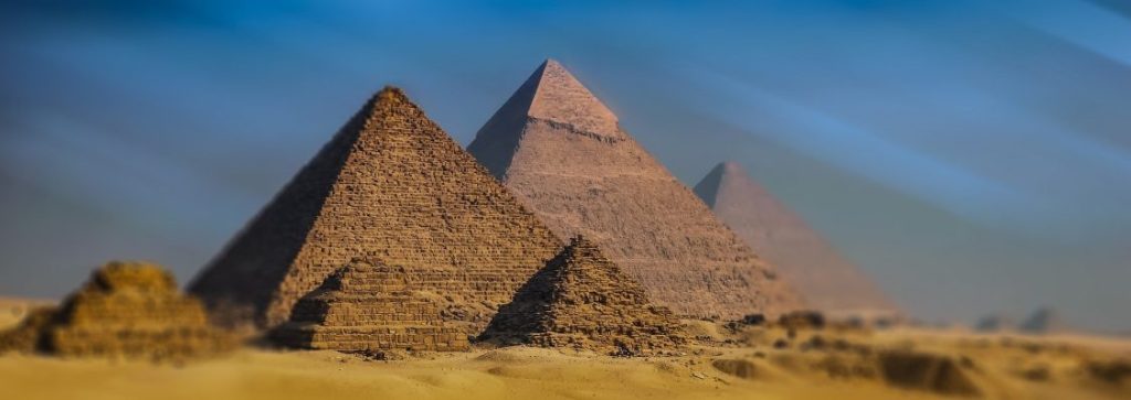 The pyramids of Giza